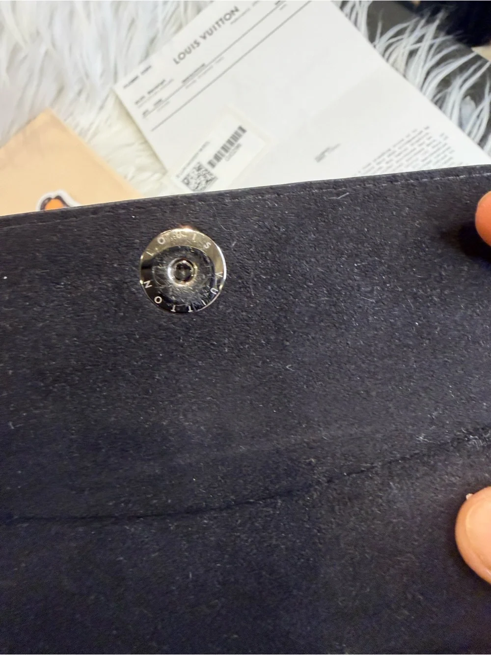 Louis Vuitton Black Eclipse Monogram  “Woody” SUNGLASS case